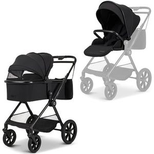 MOON Kinderwagen Clicc black melange