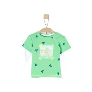 s.Oliver Shirt met lange mouwen lichtgroene aop