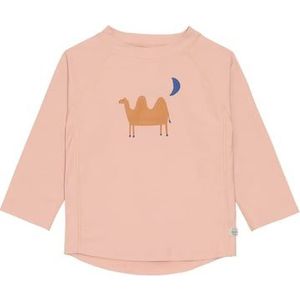 LÄSSIG UV camelroze zwemshirt met lange mouwen