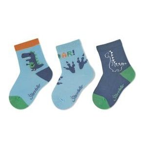 Sterntaler Sokken 3-pack Dino hemelsblauw