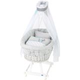 Alvi® Wieg set Birthe Wit Raindrops