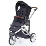 ABC DESIGN Kinderwagen Cobra plus street-black, frame silver / zitting street