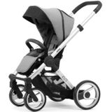 mutsy kinderwagen EVO frame Grijs Silver inclusief zitje Bold Pebble Grijs