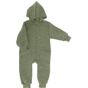 Engel Hooded overall saliegroen gemêleerd