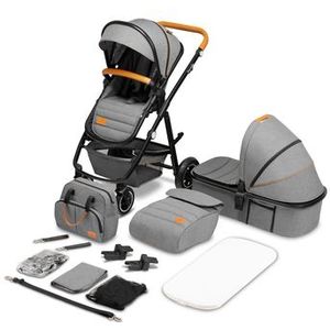 lionelo Kinderwagen Amber 2 in 1 Grey Stone