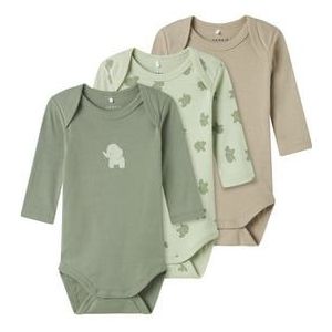 name it Body met lange mouwen 3-pack Zeeschuim