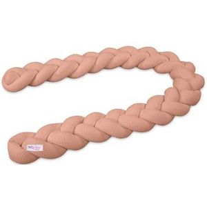 babybay Nest slang gevlochten wafel piqué 280 cm geschikt voor ledikanten, apricot rosé