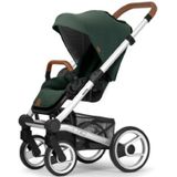 mutsy wandelwagen Nio frame Silver Cognac inclusief zitje en zonnekap Adventure Pine Green