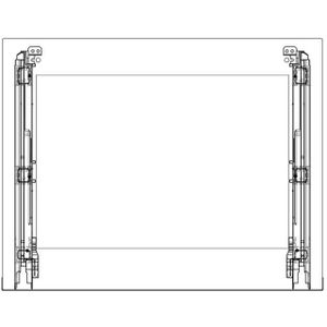 AEG voorste glas, zwart, Electrolux, 594x466mm 140225485188
