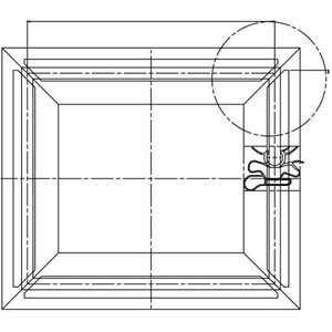 AEG Deurafdichting vriezer - L: 1.681mm 2084765037