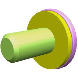 AEG bout, met, schijf, M4x8 PZ 3157637004