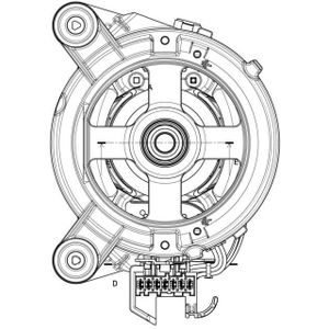 AEG motor, schakelaar, universeel, 240V,50Hz,Ø21,5mm 8581086359008