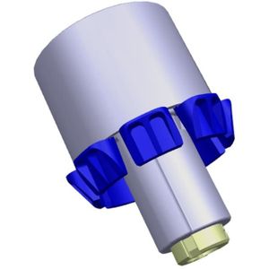 AEG knop, index, inox, 140250241027