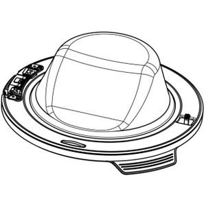 AEG deur, gesoldeerd, wit, G60,Ø490 140155141405