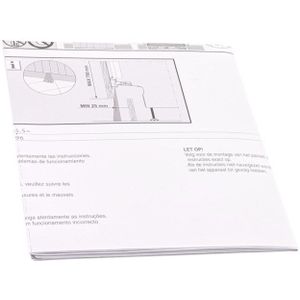 AEG sjabloon, deurpaneel, sleepscharnier 140035669161