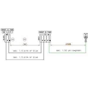 AEG kabel, stoomgenerator, electronische hoofdmodule, J4,1940+1720mm 8072481024