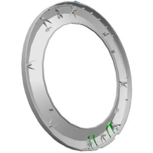 AEG deurkader, voorzijde, wit 140201593013