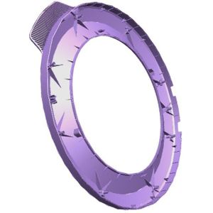 AEG deurkader, voorzijde, zilver, Ø490mm,Mass 140123070058