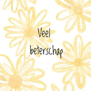 Greetz | Beterschapskaart | Veel beterschap | Large Square Card