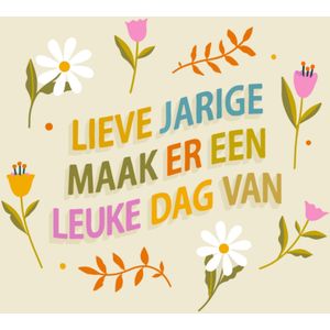 Greetz | Verjaardagskaart | Lieve jarige | Bloem | Giant Square Card