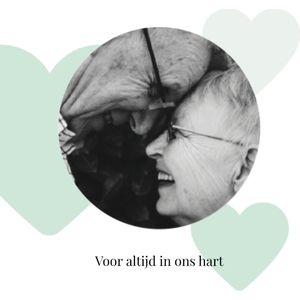 Greetz | Condoleancekaart | Voor altijd in ons hart | Large Square Card