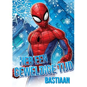Spiderman | Kerstkaart | Met naam | Giant Card