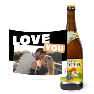 La Chouffe | 750 ml | Love met eigen foto | Alcohol Gift