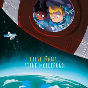 André Kuipers en de Kleine Astronauten | De Kleine Astronauten | Moederdagkaart | Raket | Square Card