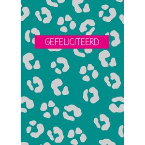 Paperclip | Verjaardagskaart | Luipaardprint | Large Card