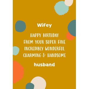 Greetz | Verjaardagskaart | Wederhelft vrouw | Postcard