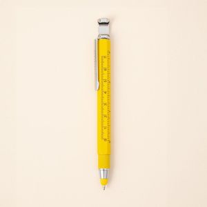 Kikkerland 7-in-1 Gadget Pen - Bevat 7 functionaliteiten - Handig voor onderweg