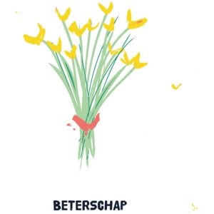 Kitchen of Smiles | Beterschapskaart | bloemen | Large Square Card
