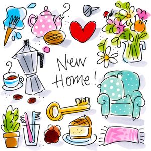 Blond Amsterdam | Nieuwe woning | Vrolijk | Large Square Card