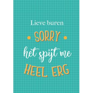 Paperclip | Sorry kaart | Buren | Standard Card