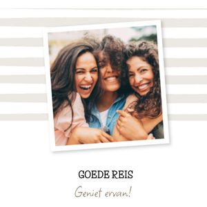 Greetz | Vakantiekaart | Goede reis | Foto | Large Square Card