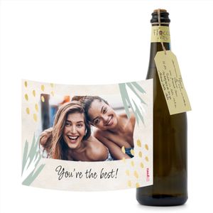 Toso Fiocco di Vite Prosecco Frizzante | Prosecco Toso | You're the best met eigen foto | 750ml | Alcohol Gift