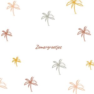 Greetz | Vakantiekaart | palmbomen | Square Card