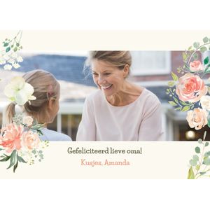 Greetz | Verjaardagskaart | Bloemen | Eigen foto | Standard Card