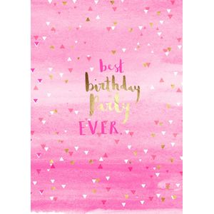 HotchPotch | Verjaardag | Uitnodiging | Vrouw | Vrolijk | Roze | Standard Card