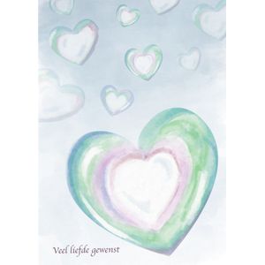 Liefs Jansje | Condoleancekaart | Bellenblaas hart | Giant Card
