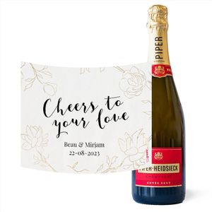 Piper Heidsieck | Brut | Love met eigen naam | 750 ml | Alcohol Gift