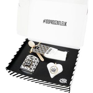 100 procent Leuk | 100% Leuk | Cadeaupakket | Voetenbad, zeep en plantje | Beauty