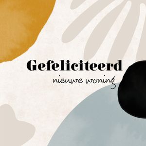 Greetz | Nieuwe woning kaart | abstract | Giant Square Card