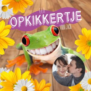 Paperclip | Beterschapskaart | Opkikker met foto | Giant Square Card