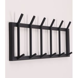 Kapstok - Zwart - Modern - 80 cm breed - 6.3 cm diep - 25 cm hoog