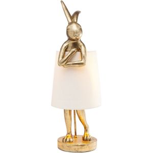 Tafellamp Konijn Animal Goud Wit 68 cm