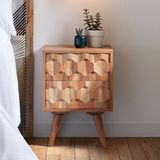 Houten nachtkastje - 40x35x55cm.