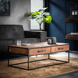 Salontafel met twee lades - 120 x 60cm.