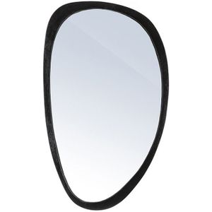 Organische spiegel zwart hout - 70x120cm