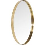 Ronde messing design spiegel 100 cm - 100x100cm